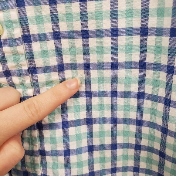 Polo Ralph Lauren Mens Gingham Oxford Button Shirt Size M Slim Fit Preppy Golf - Picture 6 of 15